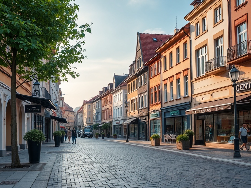 Mapa infrastruktury Puszczykowa pokazująca sklepy, restauracje i usługi