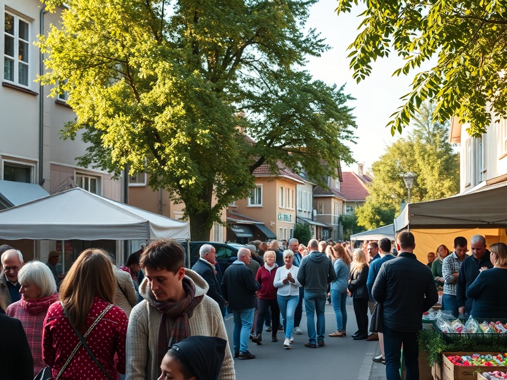 Ilustracja symbolizująca Dzień Ziemi z elementami przyrody Puszczykowa i zielonymi symbolami ekologicznymi.