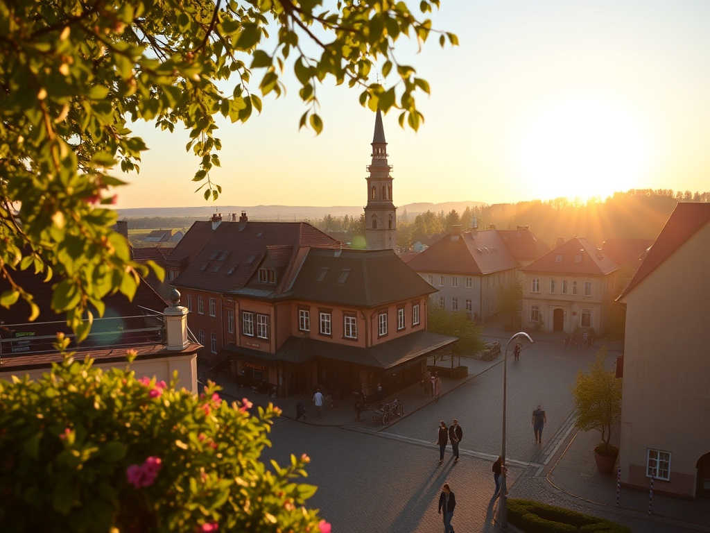 Widok na rzekę Wartę w Puszczykowie podczas słonecznego dnia, idealne miejsce na majówkowy relaks